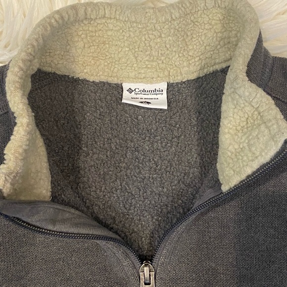 Men's Columbia 3/4 zip sweatshirt - Picture 3 of 5